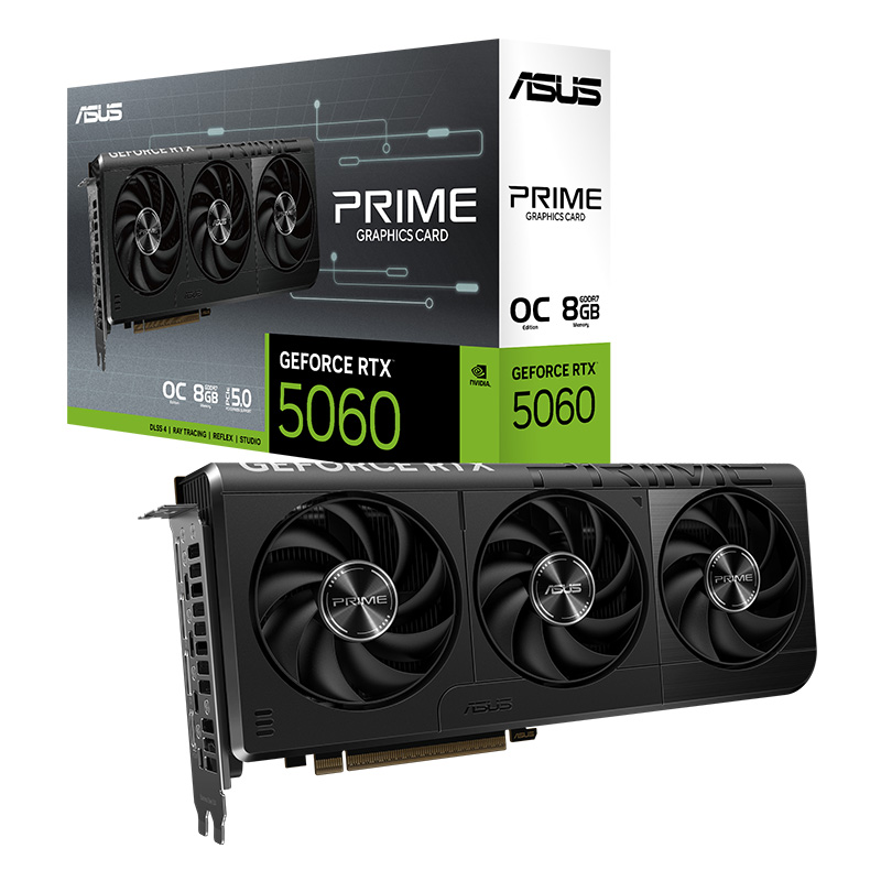 Asus Prime GeForce RTX 5060 8GB OC Graphics Card (PRIME-RTX5060-O8G)