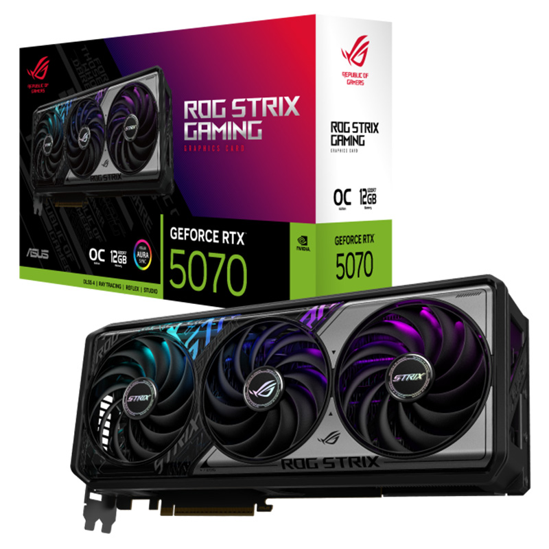Asus ROG Strix GeForce RTX 5070 12G OC Graphics Card (ROG-STRIX-RTX5070-O12-GAMING)