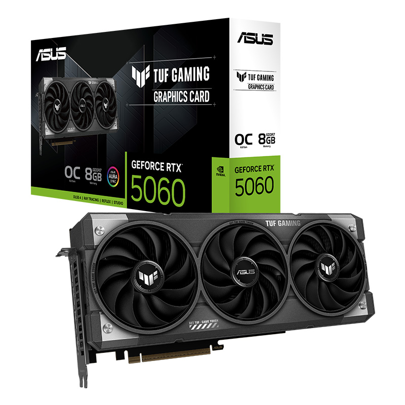 Asus TUF Gaming GeForce RTX 5060 8G OC Graphics Card (TUF-RTX5060-O8G-GAMING)