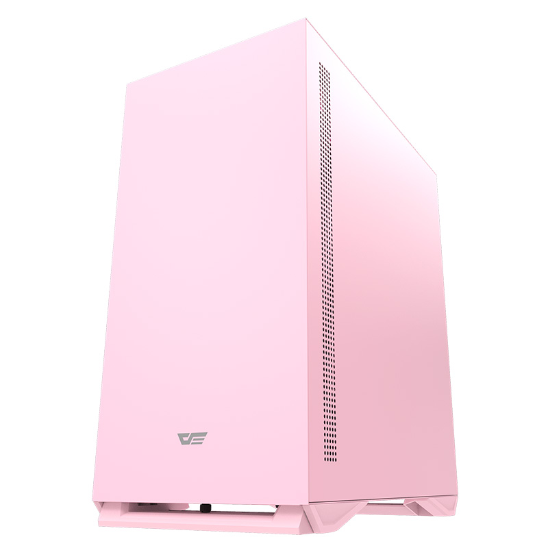 DarkFlash DLM22 Tempered Glass Micro-ATX Case - Pink (DLM22-Pink)