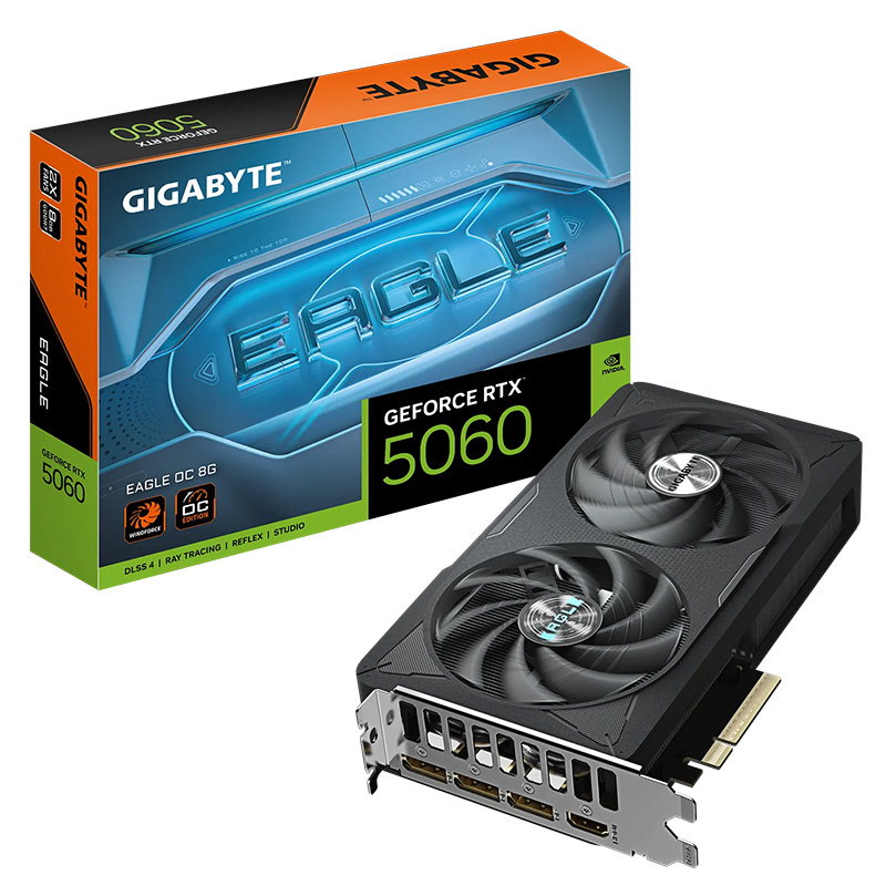 Gigabyte GeForce RTX 5060 Eagle OC 8G Graphics Card (GV-N5060EAGLE OC-8GD)