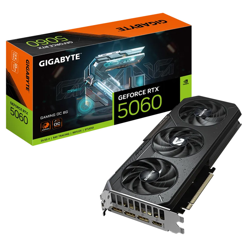 Gigabyte GeForce RTX 5060 Gaming OC 8G Graphics Card (GV-N5060GAMING OC-8GD)