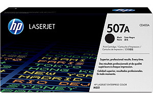 HP 507A Black Original LaserJet Toner Cartridge (CE400A)