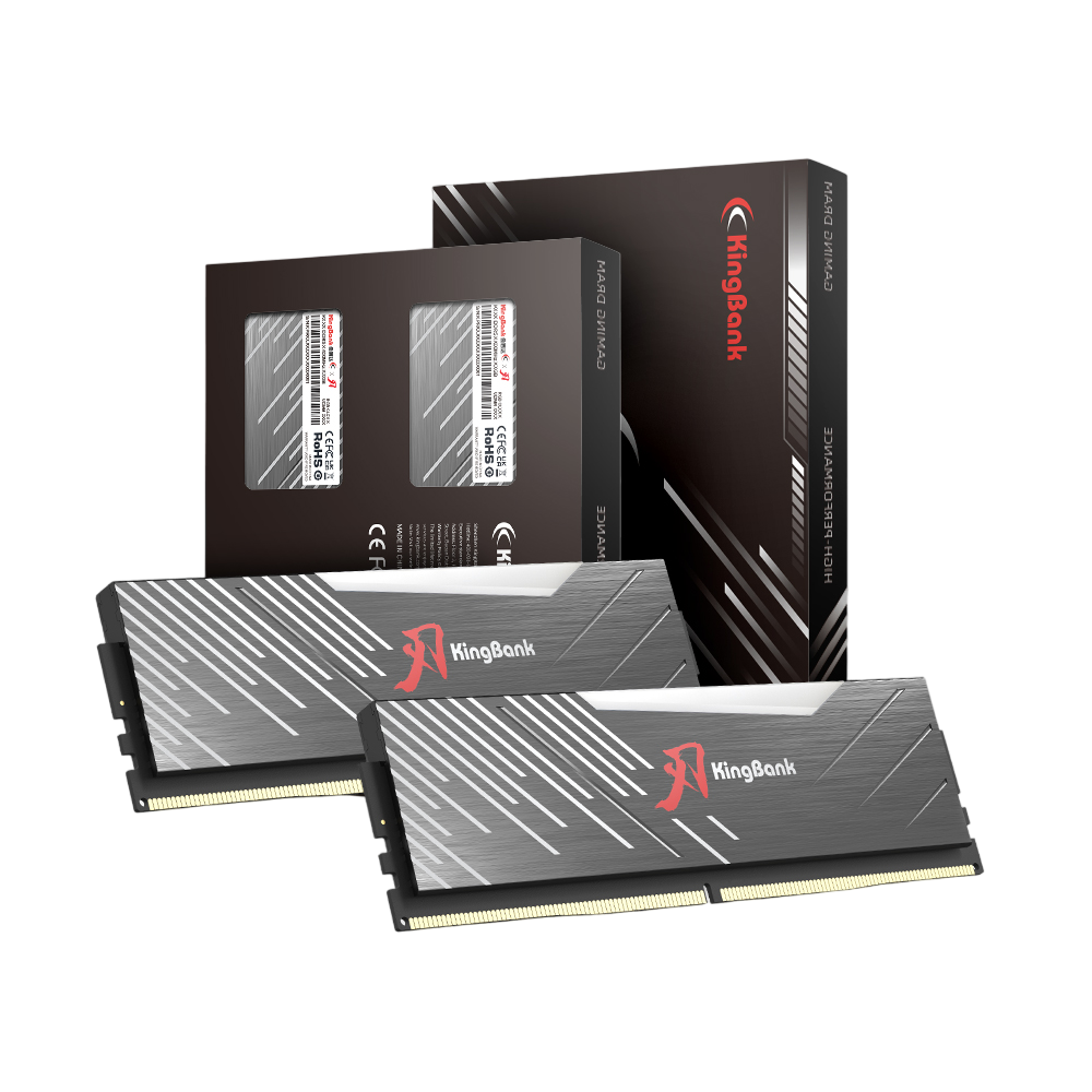 KingBank KRRB DDR5 6000MHz 16GB*2 UDIMM Black RGB
