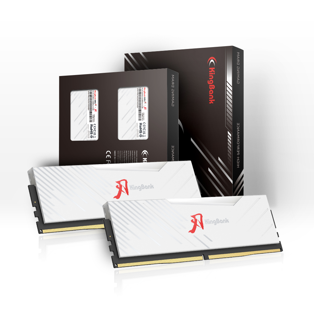 Kingbank KRRW DDR5 6000MHz 16GB*2 UDIMM A Hynix CL28 White RGB