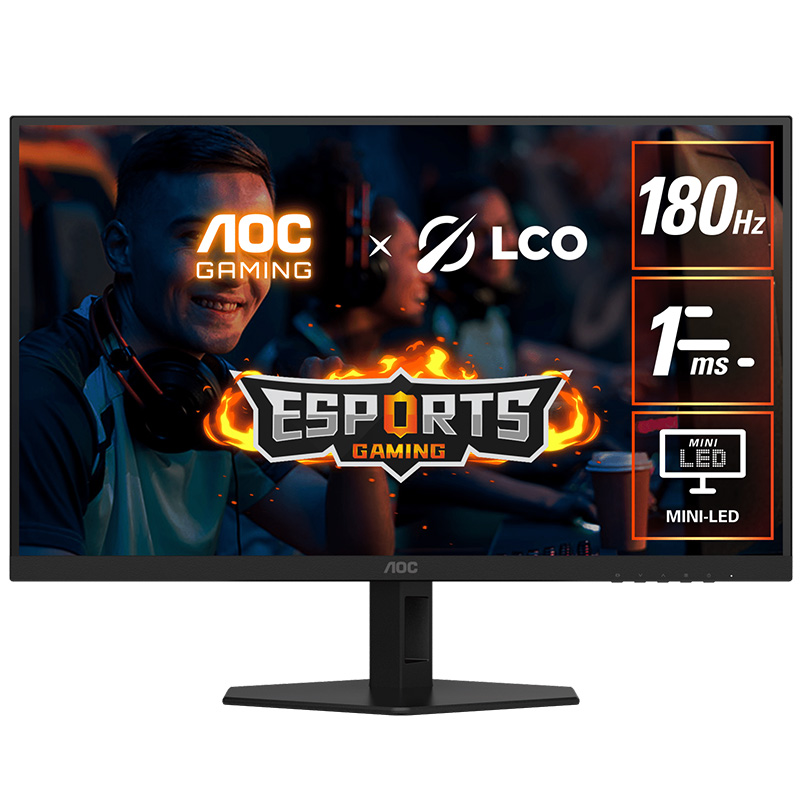 AOC 27in QD-MiniLED QHD 180Hz Fast VA Gaming Monitor (MNAO-Q27G40XMN)