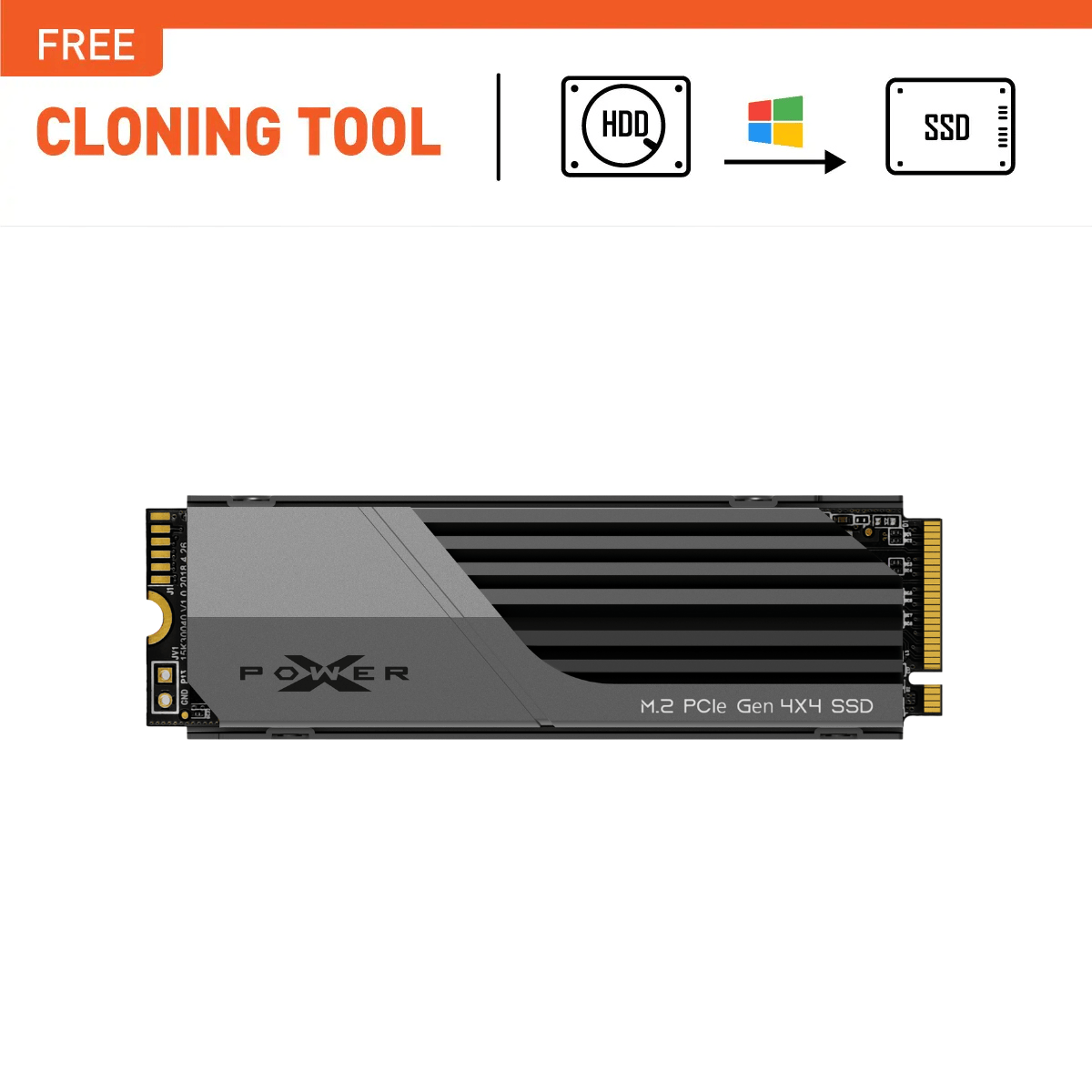 SP Silicon Power XS75 1TB Compatible PS5 M.2 NVMe PClex4 Gen4 Internal SSD with Heatsink Up to 7000MB/s, SP01KGBP44XS75S5