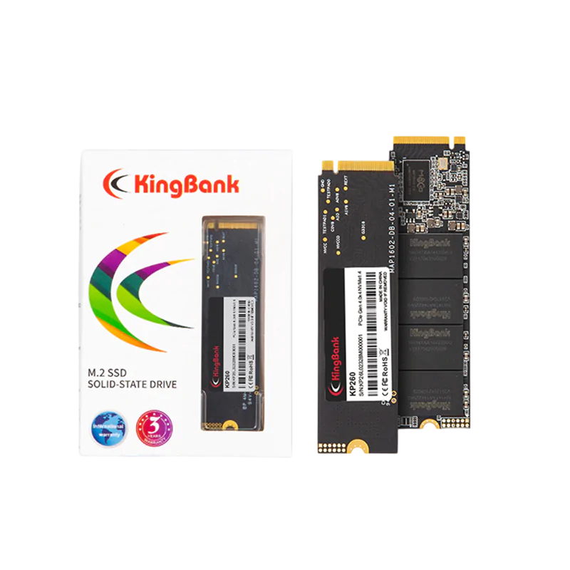 KingBank KP260 Plus 2TB NVMe SSD 本体 Kingbank KP260 M.2 PCIe Gen 4.0 SSD Upto 5000MB/s Read 4500MB/s