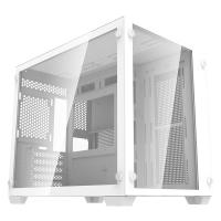 DarkFlash C285 Tempered Glass Mirco-ATX Case - White (C285M-White)