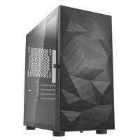 DarkFlash DLM21 Tempered Glass Micro-ATX Case - Black (DLM21-Black-Mesh)