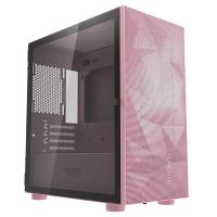 DarkFlash DLM21 Tempered Glass Micro-ATX Case - Pink (DLM21-Pink-Mesh)