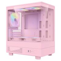 DarkFlash MOTI Micro-ATX Case with 5 Fans - Pink (MOTI MINI-Pink)