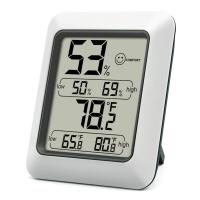 Sunwhale Digital Hygrometer Indoor Thermometer Humidity Monitor with Temperature Humidity Gauge - White