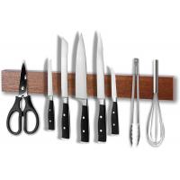 Teak Magnetic Knife with Extra Strong Magnet - 40 cm, Magnetic Knife Holder Kitchen Knives, Wall Mounted Knife Strip Bar Rack for Home Kitchen Utensil