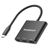 Simplecom USB-C 3-In-1 HDMI 2.0 4K@60Hz USB 3.2 Adapter (DA320)