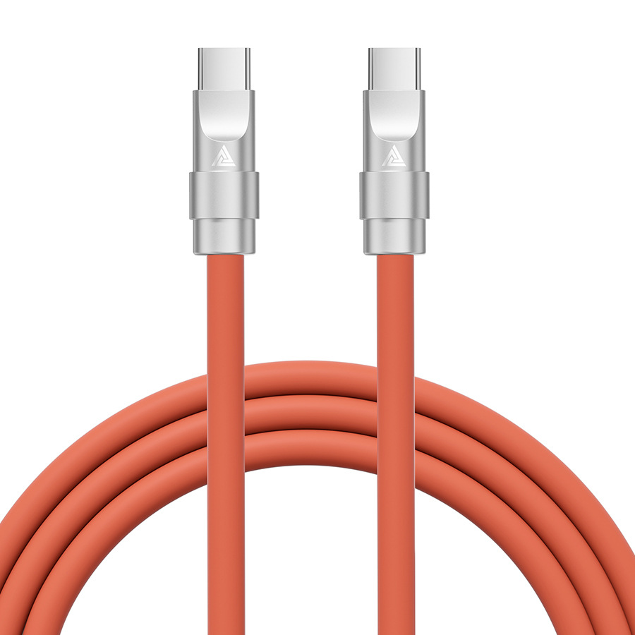 QKZ Type-C to Type-C Fast Charging Cable-TC999 orange 2M 240W Fast charging CableInstant Power Boost, Plug and Go