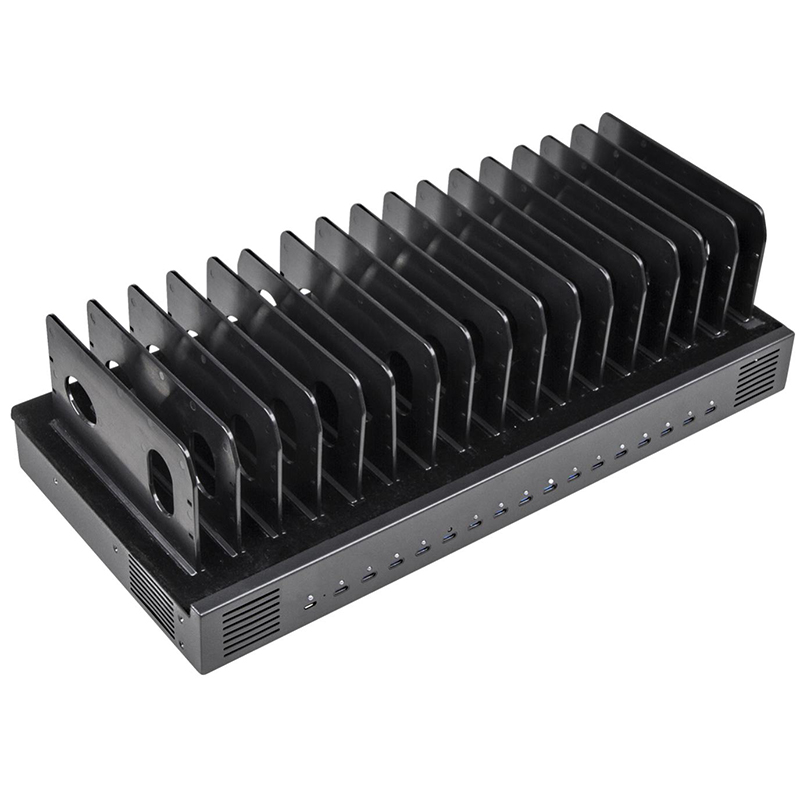 Shintaro 1000W 16-Port USB-C Charging Dock with Adjustable Bays (SH-MDUC-16T)