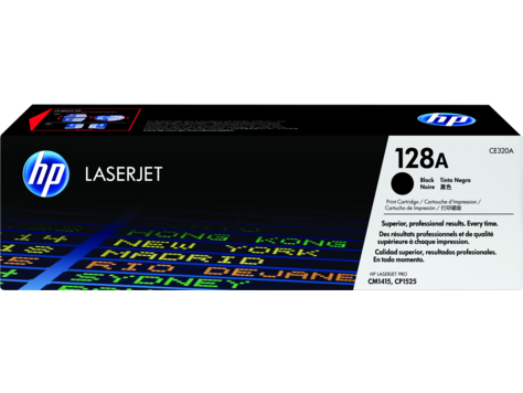HP 128A Black Original LaserJet Toner Cartridge (CE320A)