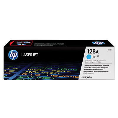 HP 128A Cyan Original LaserJet Toner Cartridge (CE321A)