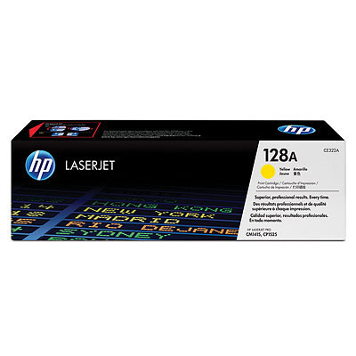HP 128A Yellow Original LaserJet Toner Cartridge (CE322A)