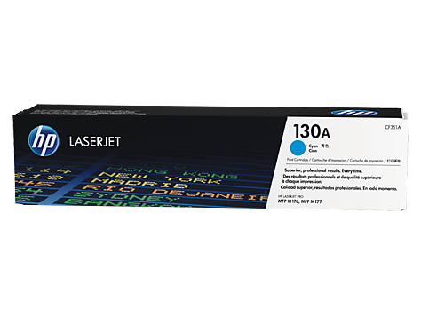 HP 130A Cyan Original LaserJet Toner Cartridge (CF351A)