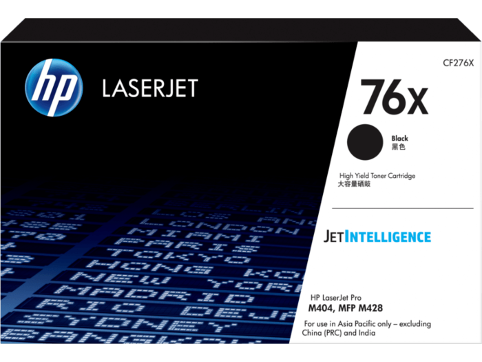 HP 76X High Yield Black Original LaserJet Toner Cartridge (CF276X)