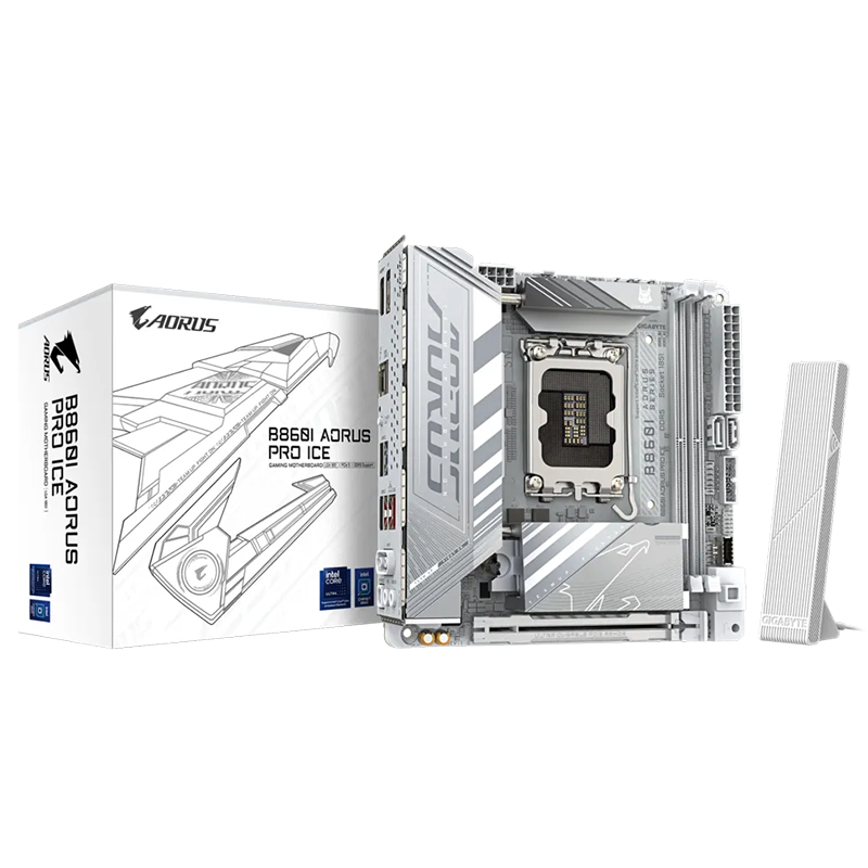 Gigabyte B860I Aorus Pro Ice LGA 1851 mini-ITX Motherboard (B860I AORUS PRO ICE)