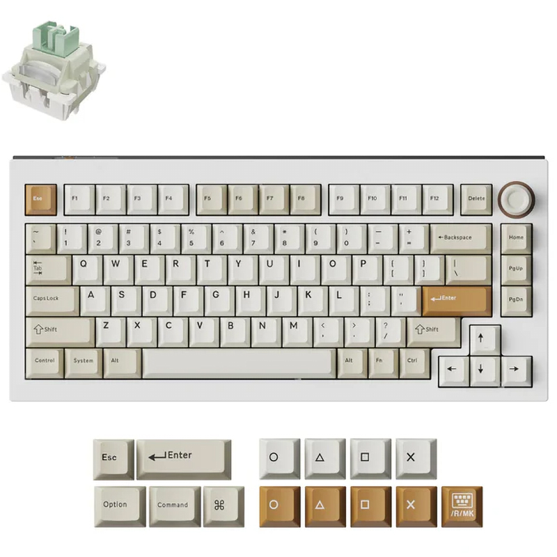 Keychron Lemokey L5 HE Magnetic Switch Custom Gaming Keyboard Down Master - Lemokey Ultra-Fast Lime Magnetic Switch (KBKCL5WP1)