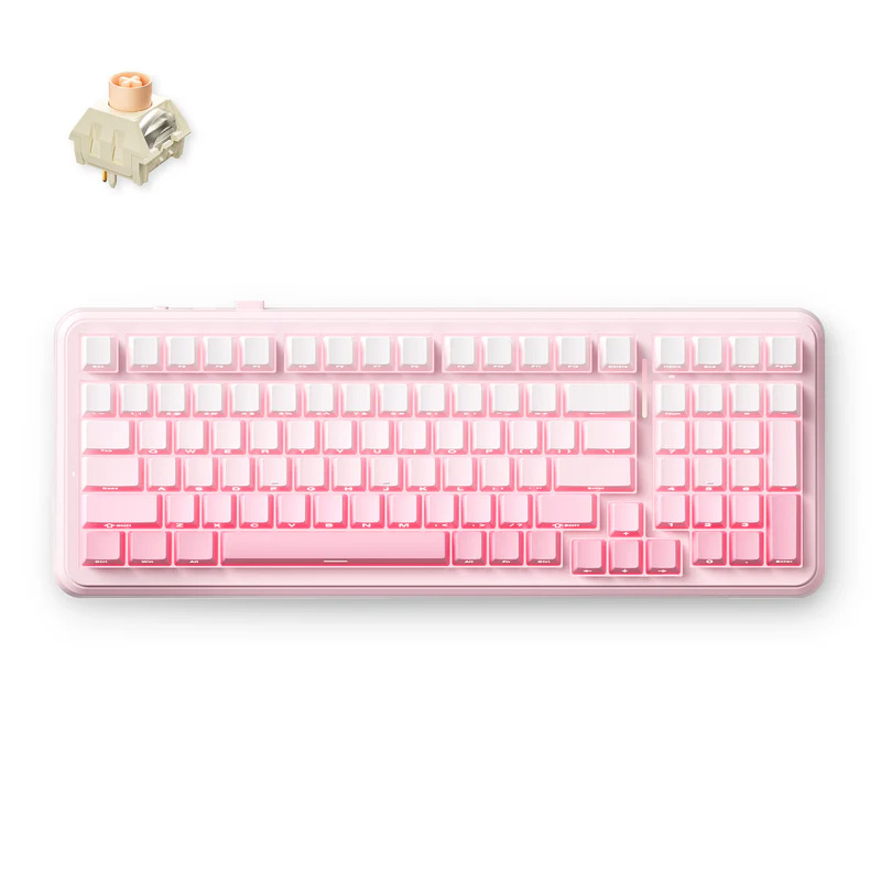 MCHOSE K99 V2 98% Hot-Swap Wireless Mechanical Keyboard Pink Gradient - Icy Creamsicle Switch (KBMCK99V212)