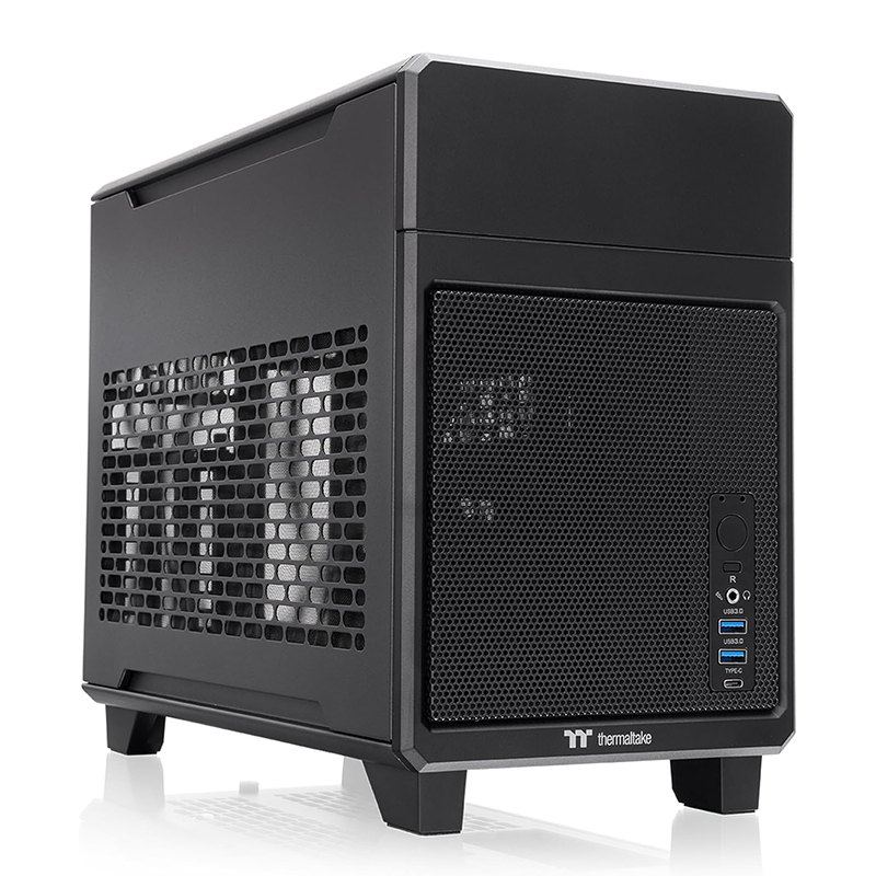 Thermaltake TR100 Mini Tower Compact Dual Chamber Mini-ITX Case - Black (CA-11A-00S1NN-00)