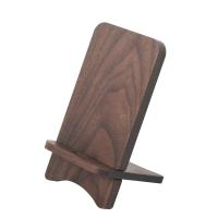 Solid wood phone stand, desktop wooden phone stand, simple phone Holder, sompatible wiht all Phones(walnut wood)