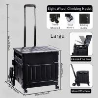 Sports-Outdoors-Foldable-multi-functional-cart-with-a-lid-portable-rolling-cart-with-8-wheels-for-mobile-storage-office-foldable-aluminum-window-frame-handle-green-6