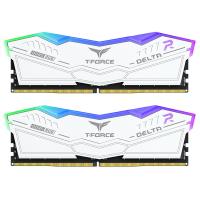 Team 32GB (2x16GB) FF4D532G6000HC38JDC01 T-Force Delta RGB 6000MHz CL38 DDR5 RAM - White