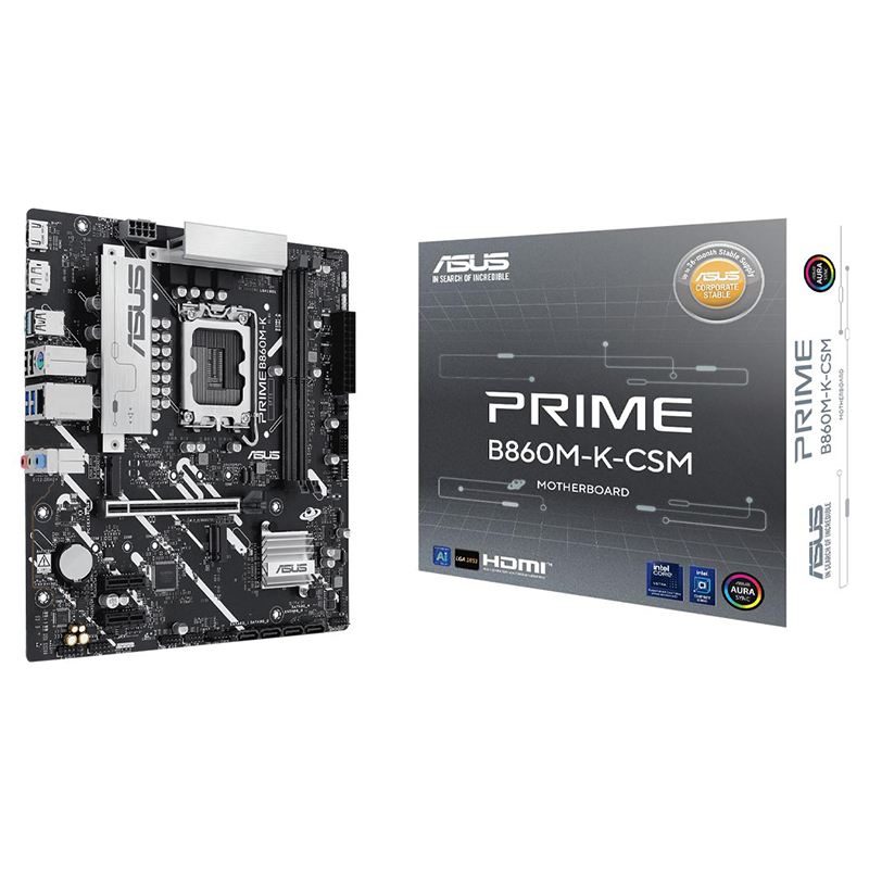 Asus Prime B860M-K LGA 1851 mATX Motherboard (PRIME B860M-K)