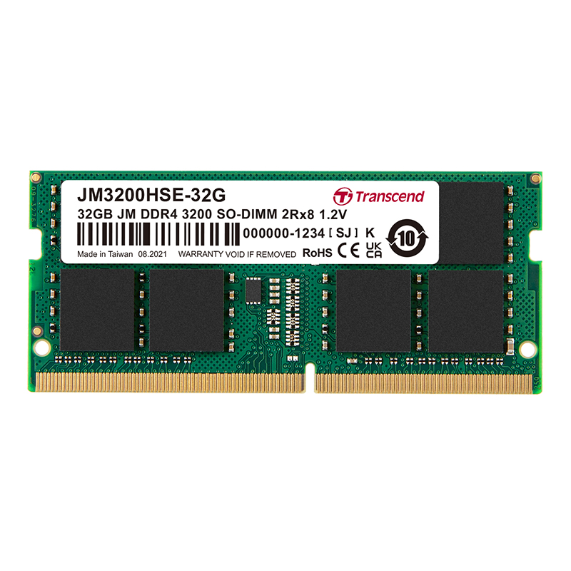 Transcend 32GB (1x32GB) JM3200HSE-32G 3200 Unbuffered SO-DIMM DDR4 RAM