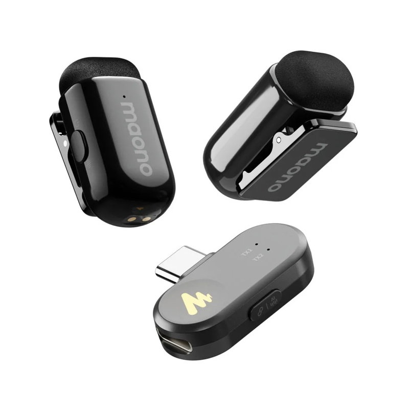 Maono WAVE T1 MINI Wireless Microphone 2 Mics - Type-C (MNWM622PC2)