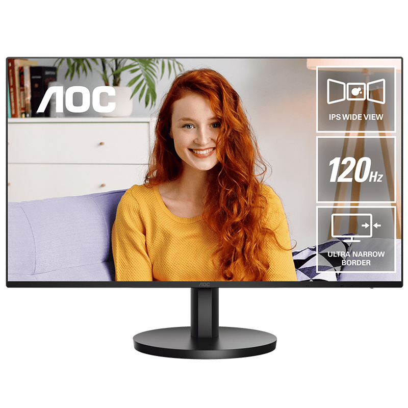 AOC 23.8in FHD 120Hz IPS Monitor (24B3CA3)