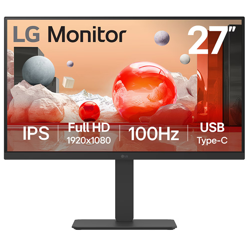 LG 27in FHD IPS 100Hz USB-C Monitor (27BA650-B)
