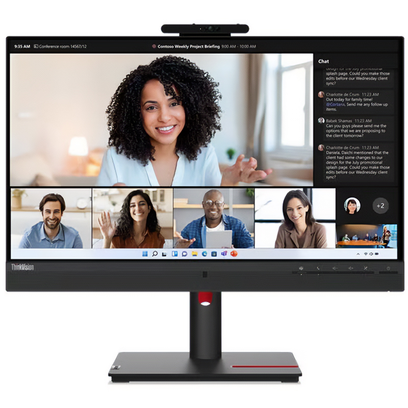 Lenovo ThinkVision T24mv-30 23.8in FHD IPS 75Hz Webcam Monitor (63D7UAR3AU)