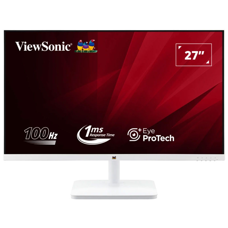 ViewSonic 27in FHD 100Hz SuperClear IPS Frameless Monitor (VA2732-H-W)