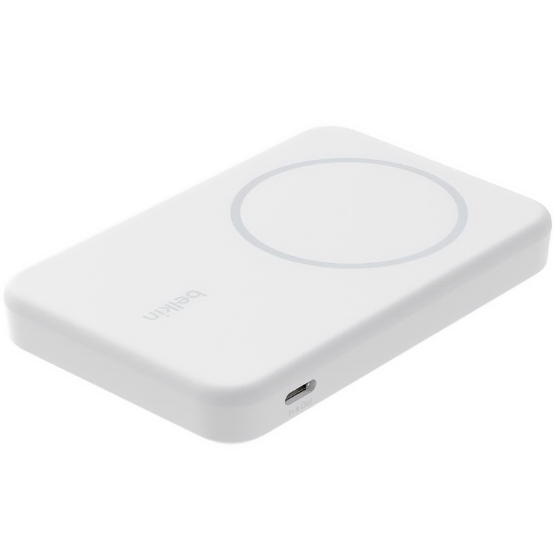 Belkin BoostCharge Pro Magnetic Power Bank with Qi2 15W 5K - White (BPD006BTWH)