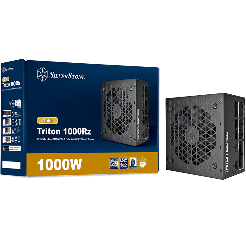 SilverStone 1000W Triton Cybenetics Gold Fully Modular PCIe 5 ATX Power Supply (SST-TR1000R-GM)