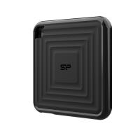 Silicon Power 1TB PC60 Rugged 540 MB/s USB C USB 3.2 Gen 2 Portable External SSD with 1 USB C to USB A cable, SZ010TBPSDPC60CKAU