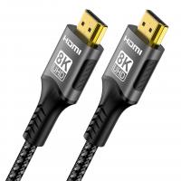 1M 8K Cable, Ultra Digital HD UHD High Quality Braided Cord for Laptop, PS4, PS5, TV, Projectors, and Monitor, 8K@60Hz