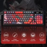 Keyboards-Redragon-K719-PRO-Wireless-Gasket-Gaming-Keyboard-w-Hype-Screen-Knob-95-Keys-Mechanical-Keyboard-Easy-Control-1-14-TFT-Info-Display-5-Layer-Noi-5