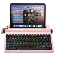Keyboards-YUNZII-QL75-Retro-Typewriter-QMK-VIA-Pink-Mechanical-Keyboard-Onyx-Tactile-Switch-KBYZQL75PKOX-3