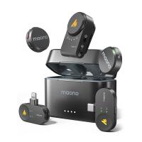 Microphones-Maono-Wave-T5-Wireless-Lavalier-Microphone-Combo-2-Mics-Camera-Lightning-Type-C-MNWM650PA3-4