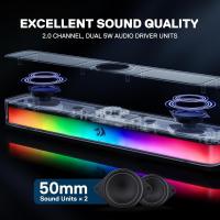 Speakers-Audio-Systems-Redragon-GS515-RGB-Desktop-Soundbar-2-0-Channel-Stereo-Computer-Speakers-for-Desktop-with-Bluetooth-5-3-USB-C-USB-Powered-Black-2