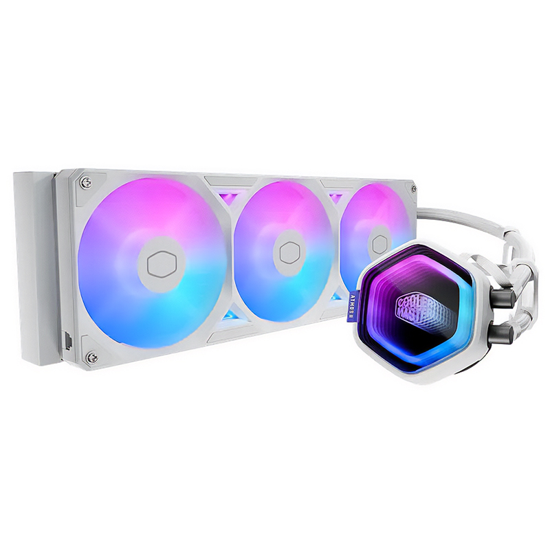 Cooler Master MasterLiquid 360 Atmos II White Edition ARGB 360mm CPU Cooler - White (MLX-D36M-A25SZ-RW)