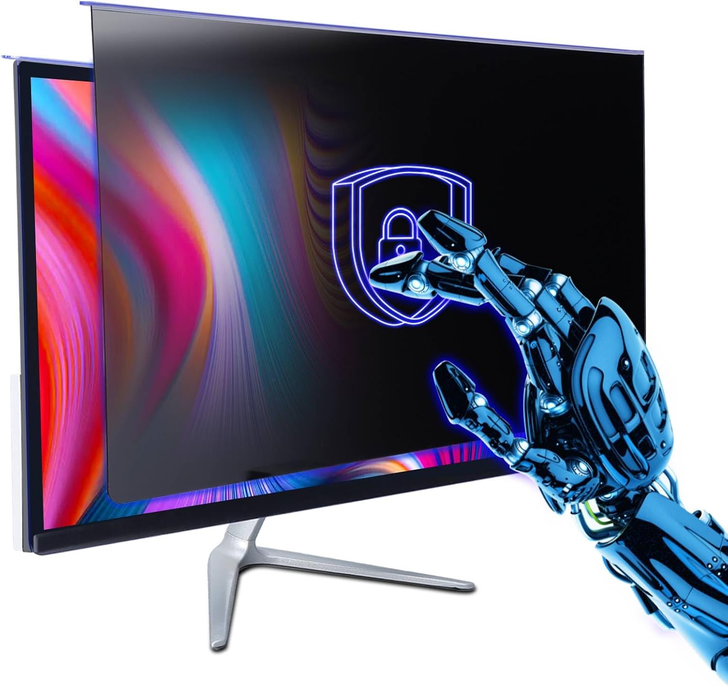 Computer Privacy Screen Filter 27" Monitor Privacy Screen Protector for 16:9 Aspect Ratio Monitor,Eye Protection Anti Glare Blue Light Screen Protecto